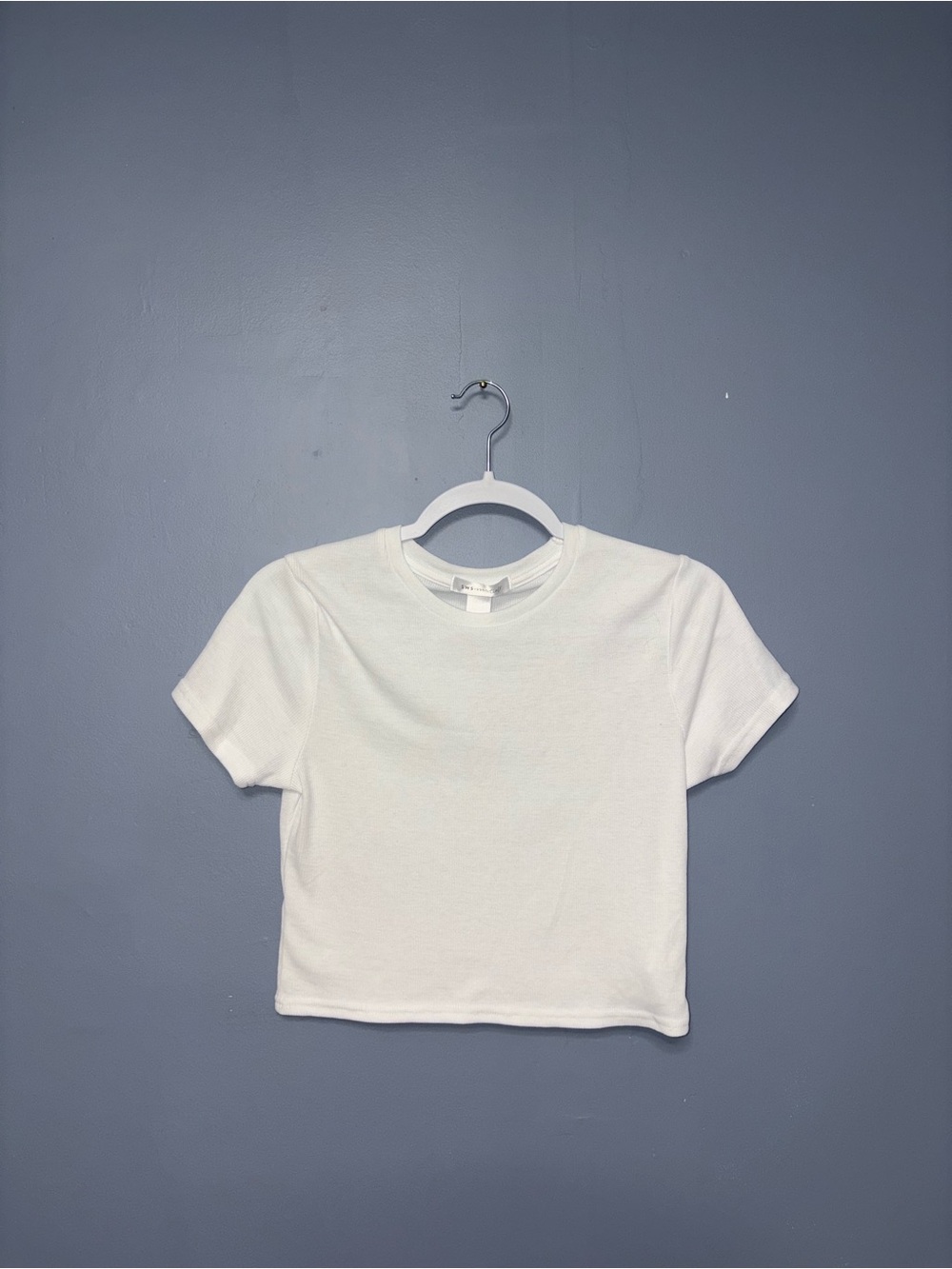 Streetwear Society | White Ribbed T-Shirt | Size Large